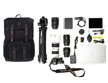 BAGSMART Canvas & Leather Retro Camera Backpack - Superior Urban