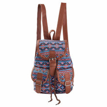 Women's National Wind Printing Drawstring Canvas Backpack - Superior Urban