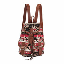 Women's National Wind Printing Drawstring Canvas Backpack - Superior Urban