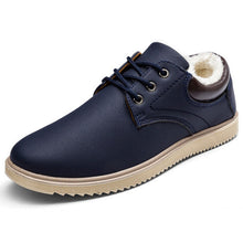 Men's Casual Leather Comfortable Cotton Inlay Shoes for Winter - Superior Urban