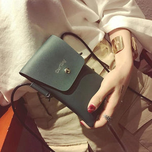 Women's Leather Slim, Crossbody Shoulder Bag - Superior Urban