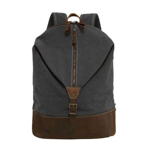 Canvas and Genuine Leather Rucksack - Superior Urban