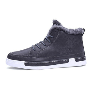 Warm Men's Leather Ankle Boots - Winter Edition - Superior Urban