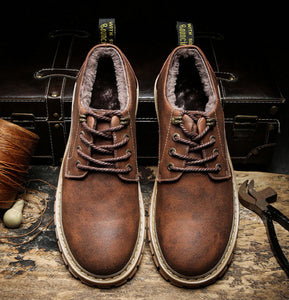 Genuine Leather Men's Outdoor Work Shoes - Winter and Autumn Editions - Superior Urban