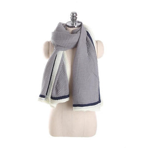 Casual 3 Colour Stripe Neck Scarf - Superior Urban