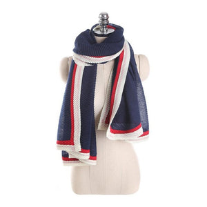 Casual 3 Colour Stripe Neck Scarf - Superior Urban