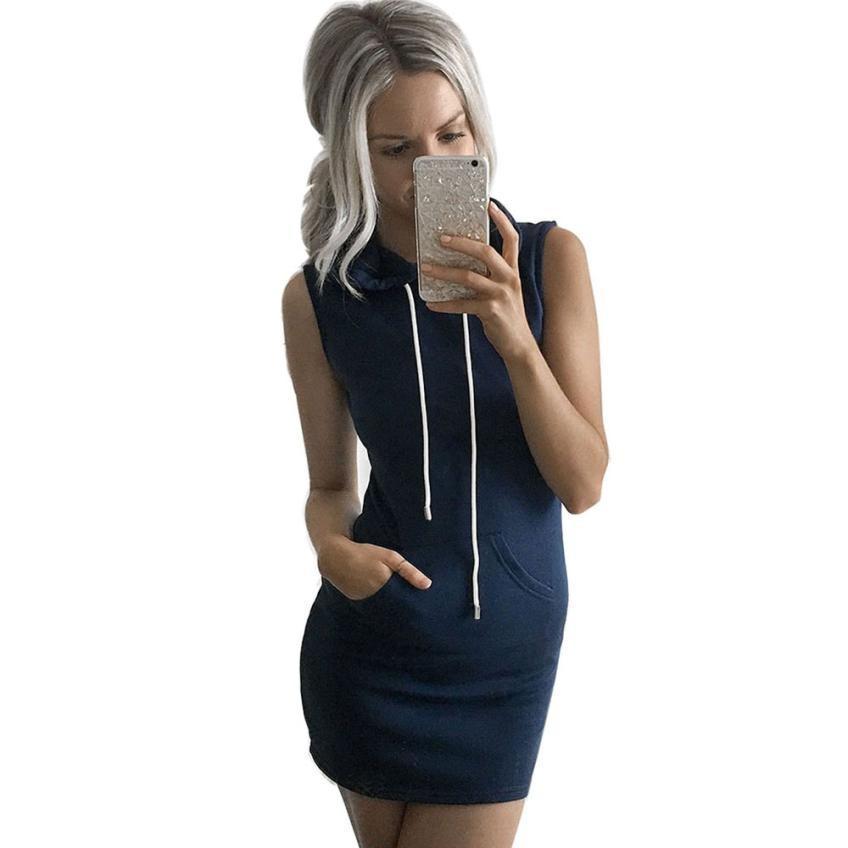 Long Length Casual Sleeveless Hoodie - Superior Urban