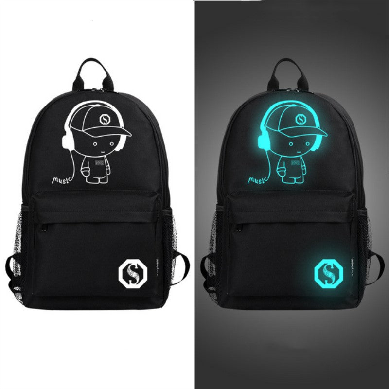 Night Glow Backpack with USB Connection Port - Superior Urban