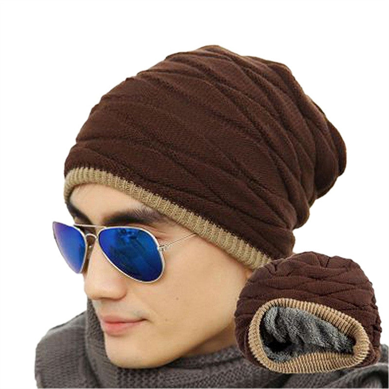 Men's Soft, Lined, Thick-Knit Beanie - Superior Urban