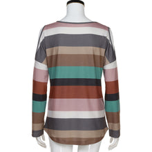 Striped Cotton Blend Long Sleeve Shirt - Superior Urban