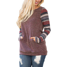 Long Sleeve Cotton Striped Sweatshirt - Superior Urban