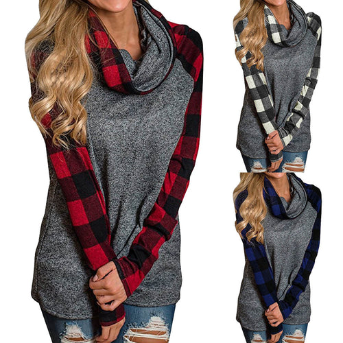 Plaid Turtleneck Sweater - Superior Urban