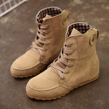 Flat Ankle Suede Lace-up Boots - Superior Urban