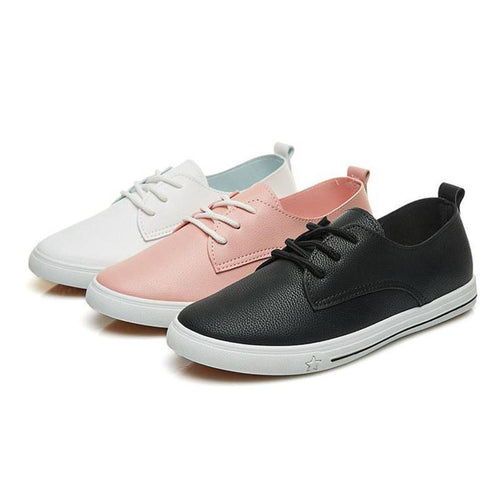 Casual PU Leather Lace-up Shoes - Superior Urban