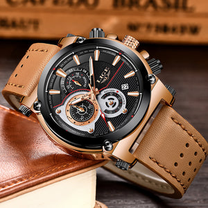 Stylish Waterproof Leather Sports Watch - Superior Urban