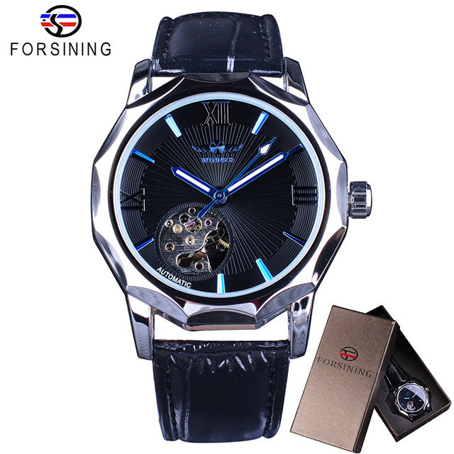 Winner Blue Ocean Transparent Design Men's Luxury Automatic Mechanical Watch - Superior Urban