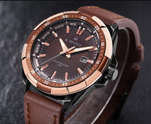 NAVIFORCE Waterproof Military Sports Leather Quartz Watch - Superior Urban