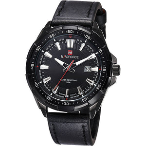NAVIFORCE Waterproof Military Sports Leather Quartz Watch - Superior Urban