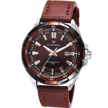 NAVIFORCE Waterproof Military Sports Leather Quartz Watch - Superior Urban