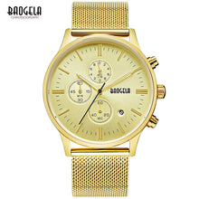 Baogela Men's Chronograph Stainless Steel Mesh Strap Quartz Wrist Watch - Superior Urban