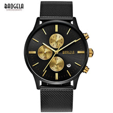 Baogela Men's Chronograph Stainless Steel Mesh Strap Quartz Wrist Watch - Superior Urban