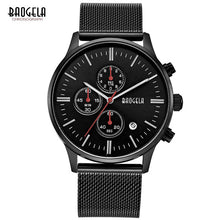 Baogela Men's Chronograph Stainless Steel Mesh Strap Quartz Wrist Watch - Superior Urban