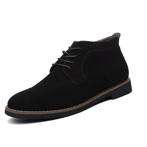 Genuine Leather Men's Lace Up Casual Ankle Shoes - Superior Urban