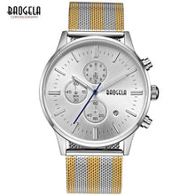 Baogela Men's Chronograph Stainless Steel Mesh Strap Quartz Wrist Watch - Superior Urban