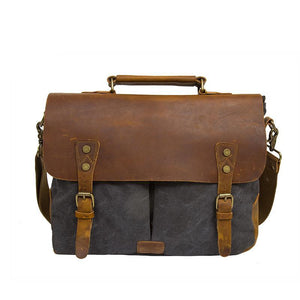 Vintage Canvas & Leather Messenger Bag - Superior Urban