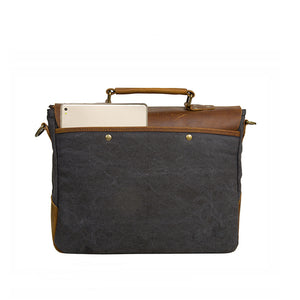 Vintage Canvas & Leather Messenger Bag - Superior Urban