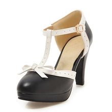 Round Toe High Heels with Bow - 8cm Heels - Superior Urban