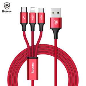 3 in 1 USB Cable For iPhone X/8/7/6 & Micro USB For Android - 2 in 1 & Single available ($8.95-12.95) - Superior Urban