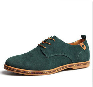 Genuine Suede Summer Flat Lace-up Shoes - Superior Urban