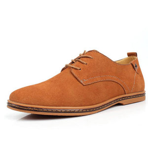 Genuine Suede Summer Flat Lace-up Shoes - Superior Urban