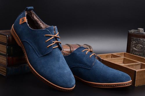 Genuine Suede Summer Flat Lace-up Shoes - Superior Urban