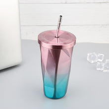 Colourful Double Stainless Steel Straw Cap Insulation - Takeaway Cup Design - Superior Urban