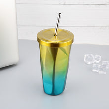 Colourful Double Stainless Steel Straw Cap Insulation - Takeaway Cup Design - Superior Urban