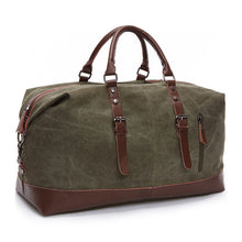 Vintage Canvas & Leather Gym Bag - Superior Urban