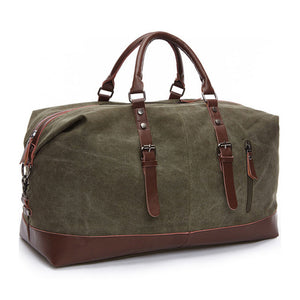 Vintage Canvas & Leather Gym Bag - Superior Urban