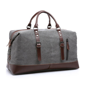 Vintage Canvas & Leather Gym Bag - Superior Urban