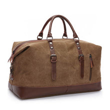 Vintage Canvas & Leather Gym Bag - Superior Urban