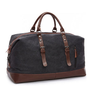 Vintage Canvas & Leather Gym Bag - Superior Urban