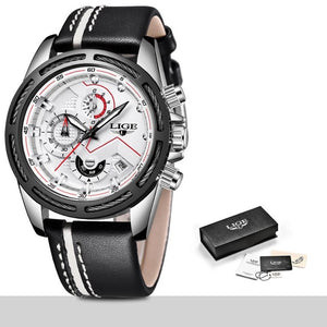 LIGE Luxury Waterproof Chronograph Sports Watch - Superior Urban