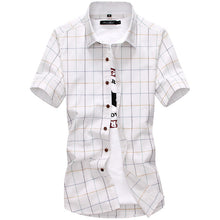 Short-sleeve Plaid Collar Shirt - Superior Urban