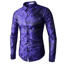 Paisley Long Sleeve Dress Shirt - Superior Urban