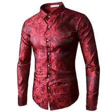 Paisley Long Sleeve Dress Shirt - Superior Urban